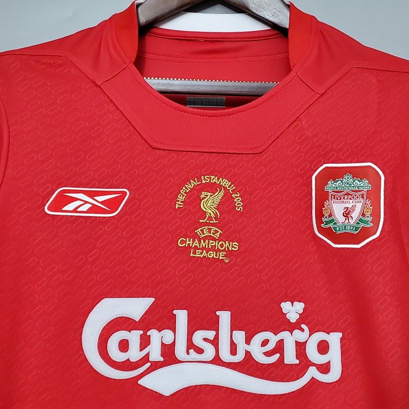 Liverpool Home Jersey 2005 Liga De Campeones Retro