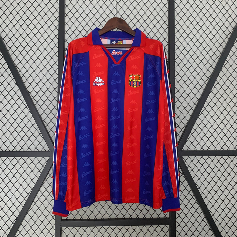 Barcelona Home Jersey 96/97 Retro Long Sleeve