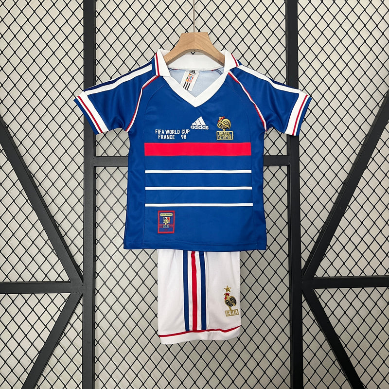 France Home Especial Final Mundial 98 Kit Kids Retro