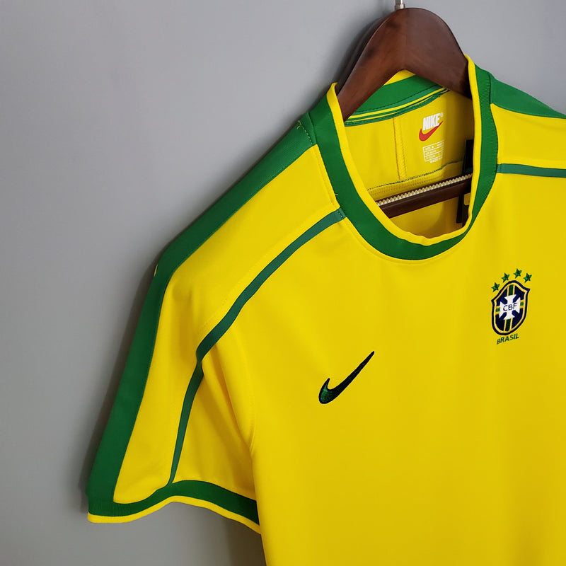 Brazil Home Jersey 1998 Retro