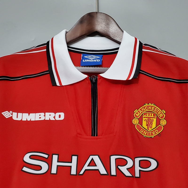 Manchester United Home Jersey 98/99 Retro Long Sleeve