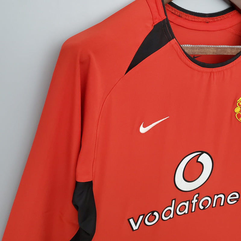 Manchester United Home Jersey 02/03 Retro Long Sleeve