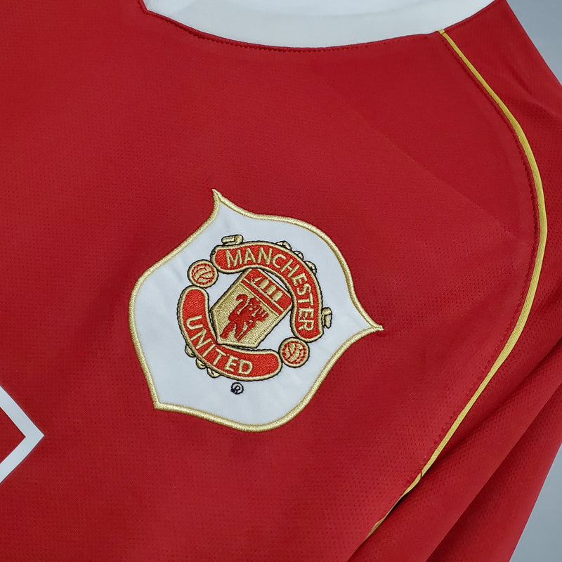 Manchester United Home Jersey 06/07 Retro Long Sleeve