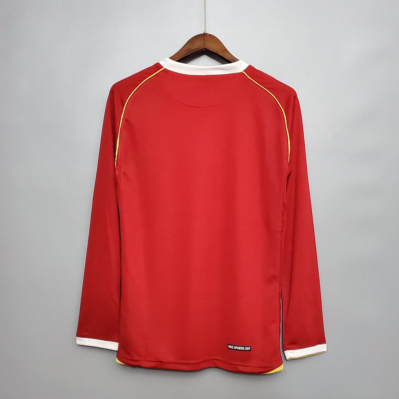 Manchester United Home Jersey 06/07 Retro Long Sleeve