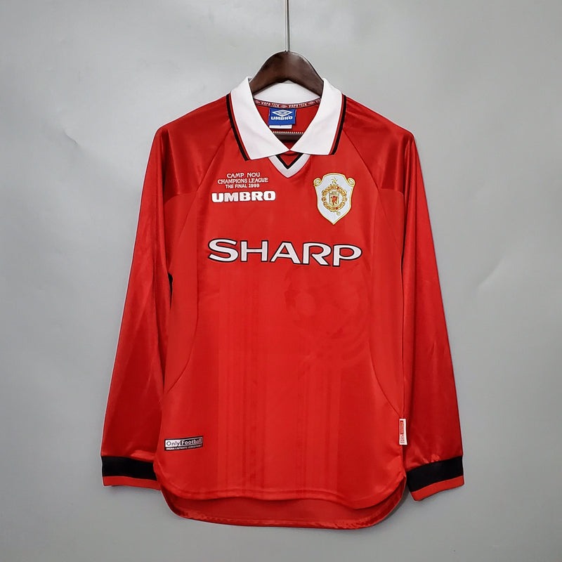 Manchester United Home Jersey 99/00 Retro Long Sleeve