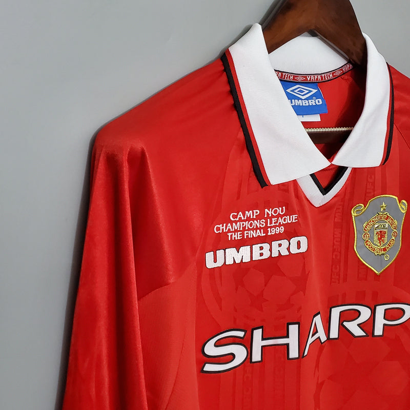 Manchester United Home Jersey 99/00 Retro Long Sleeve