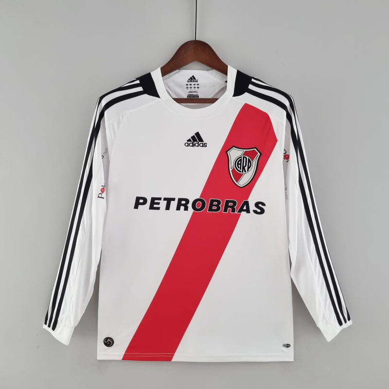 River Plate Home Jersey 09/10 Retro Long Sleeve