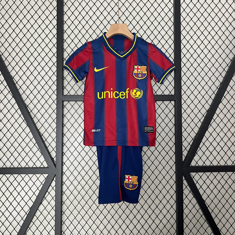 Barcelona Home 09/10 Kit Kids Retro