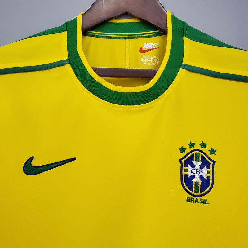 Brazil Home Jersey 1998 Retro