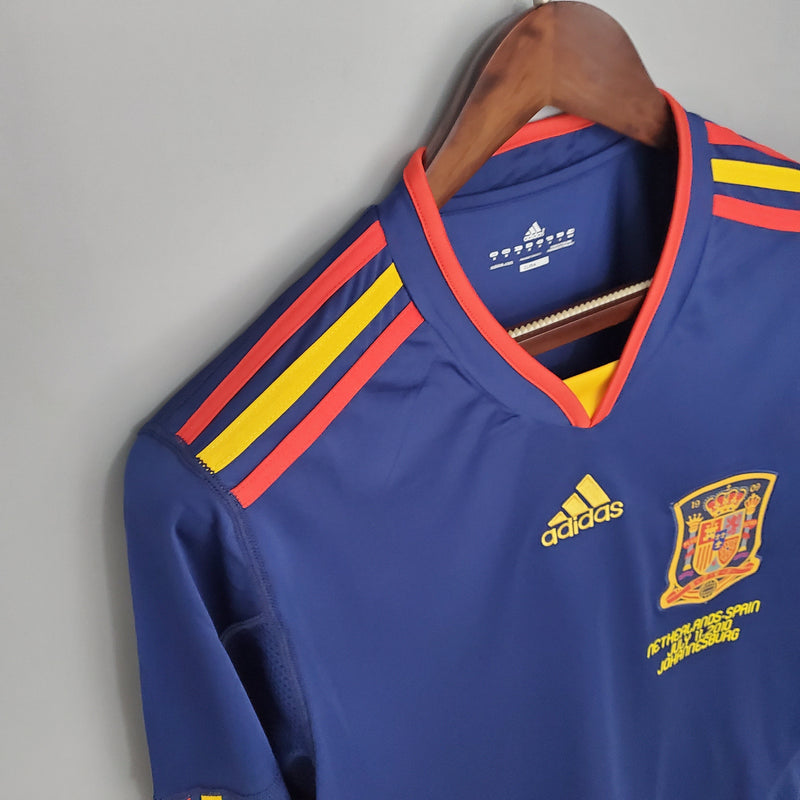 Spain Mundial Home Jersey 2010 Retro