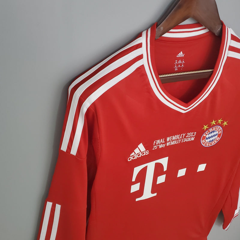 Bayern München Home Jersey 2013 Retro Long Sleeve