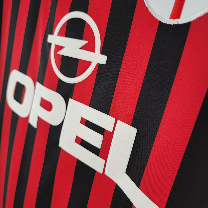 Milan Home Jersey 99/00 Retro Long Sleeve