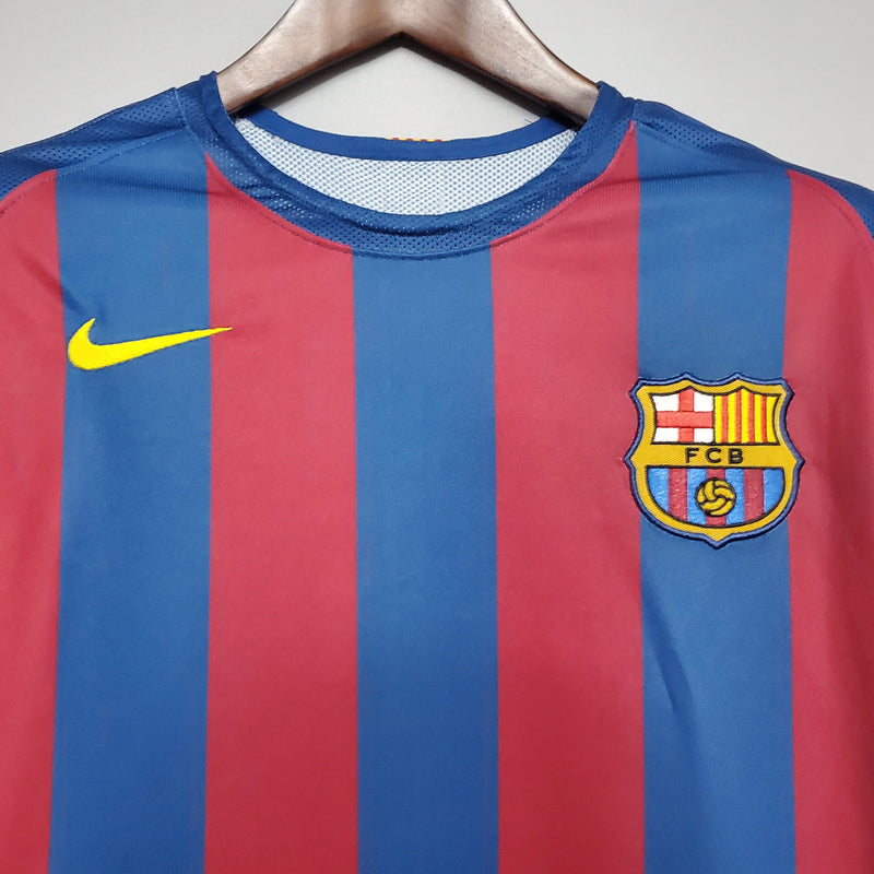 Barcelona Home Jersey 2006 Uefa Retro