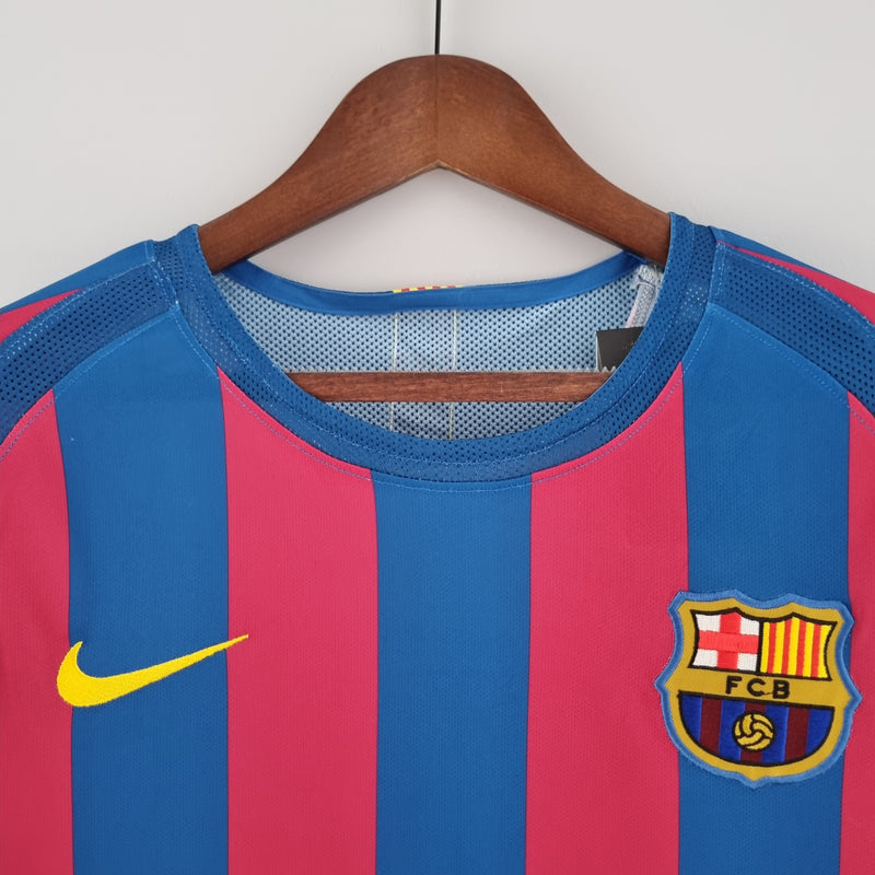 Barcelona Home Jersey 05/06 Retro Long Sleeve