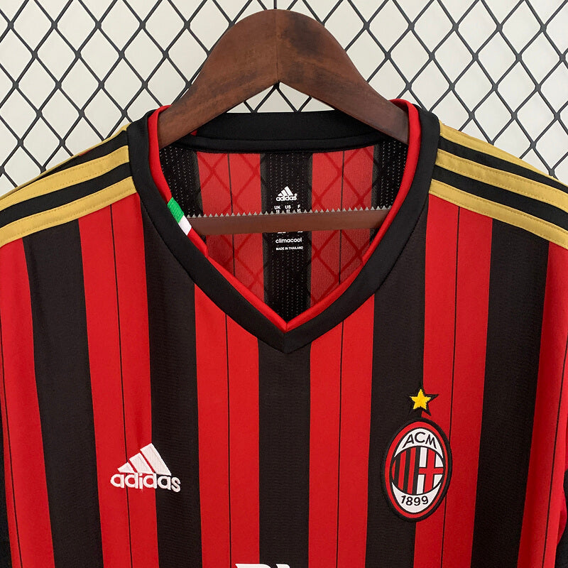 Milan Home Jersey 13/14 Retro Long Sleeve