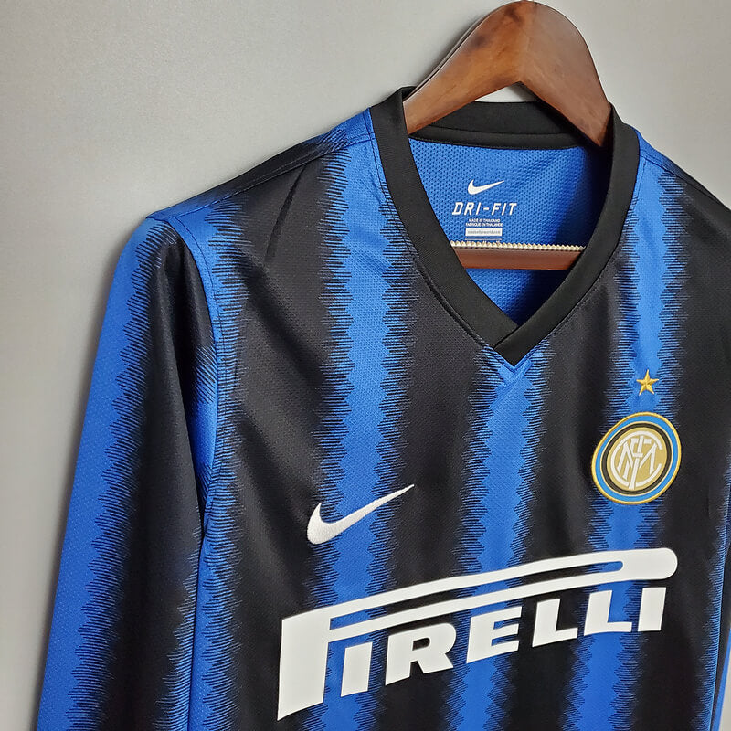 Inter Milan Jersey Home 10/11 Retro Long Sleeve