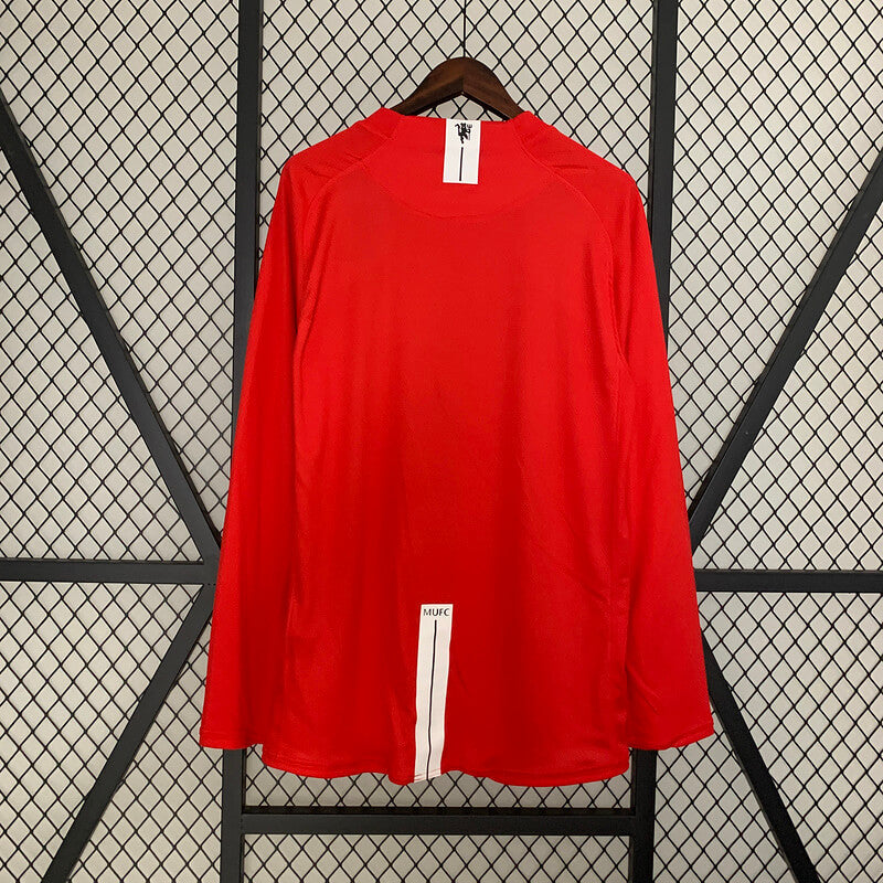 Manchester United Home Jersey 07/08 Retro Long Sleeve