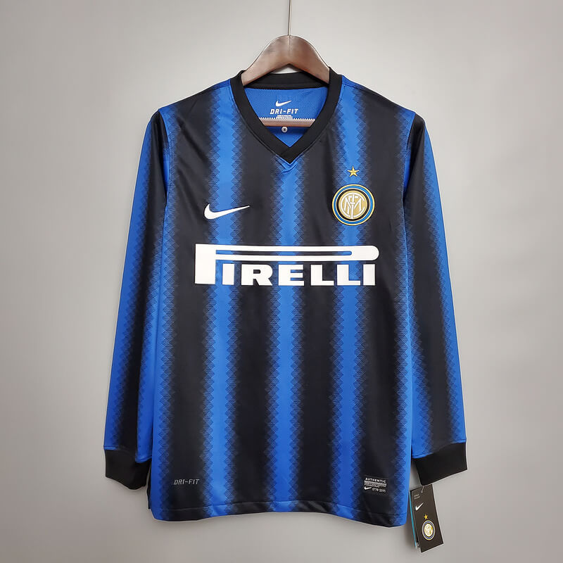 Inter Milan Jersey Home 10/11 Retro Long Sleeve