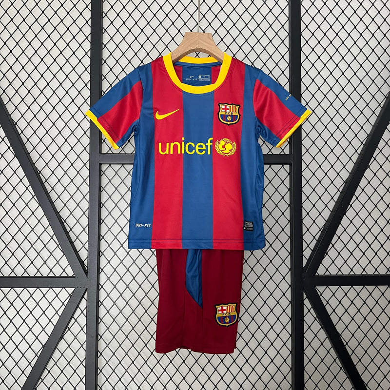 Barcelona Home 10/11 Kit Kids Retro