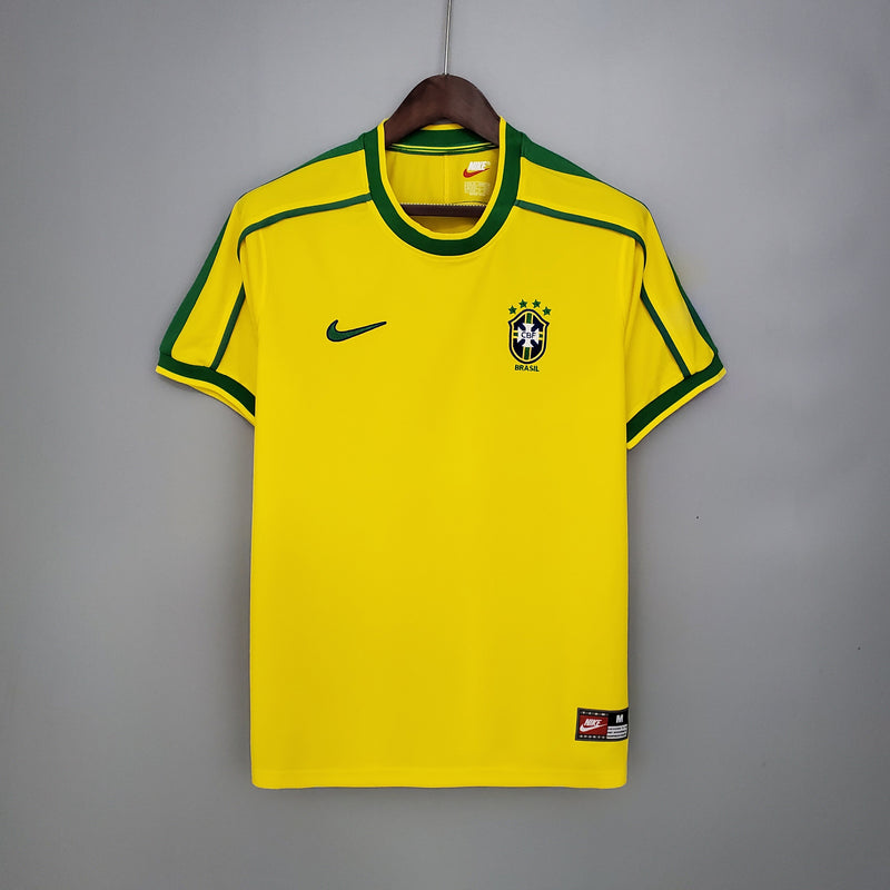 Brazil Home Jersey 1998 Retro