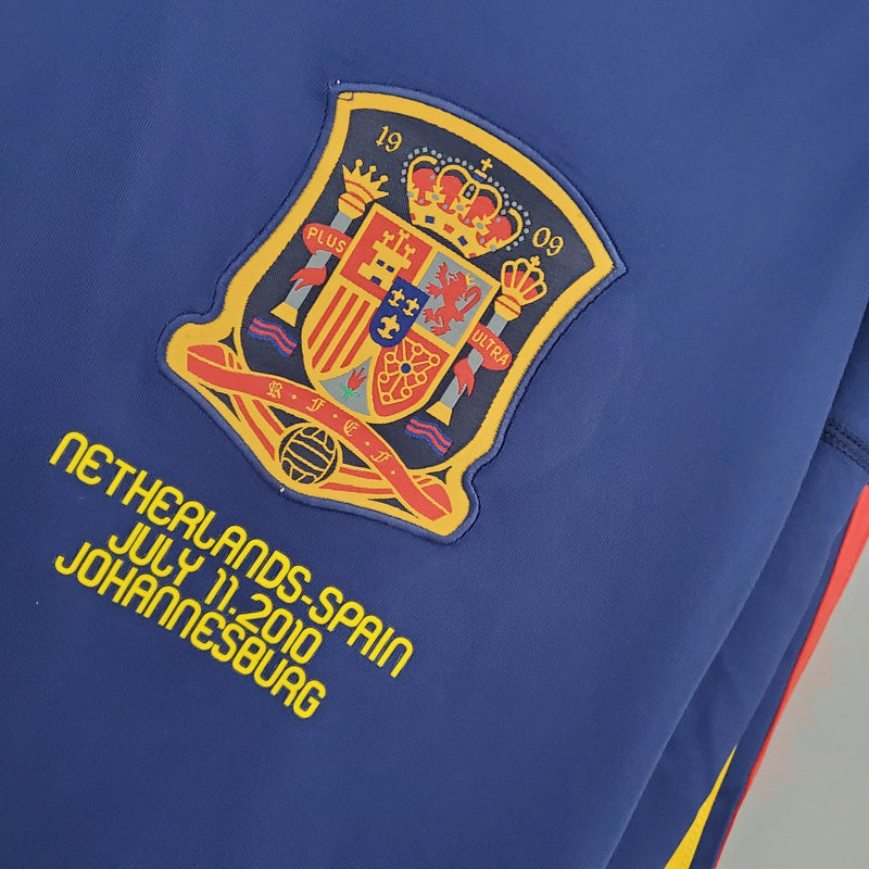 Spain Mundial Home Jersey 2010 Retro